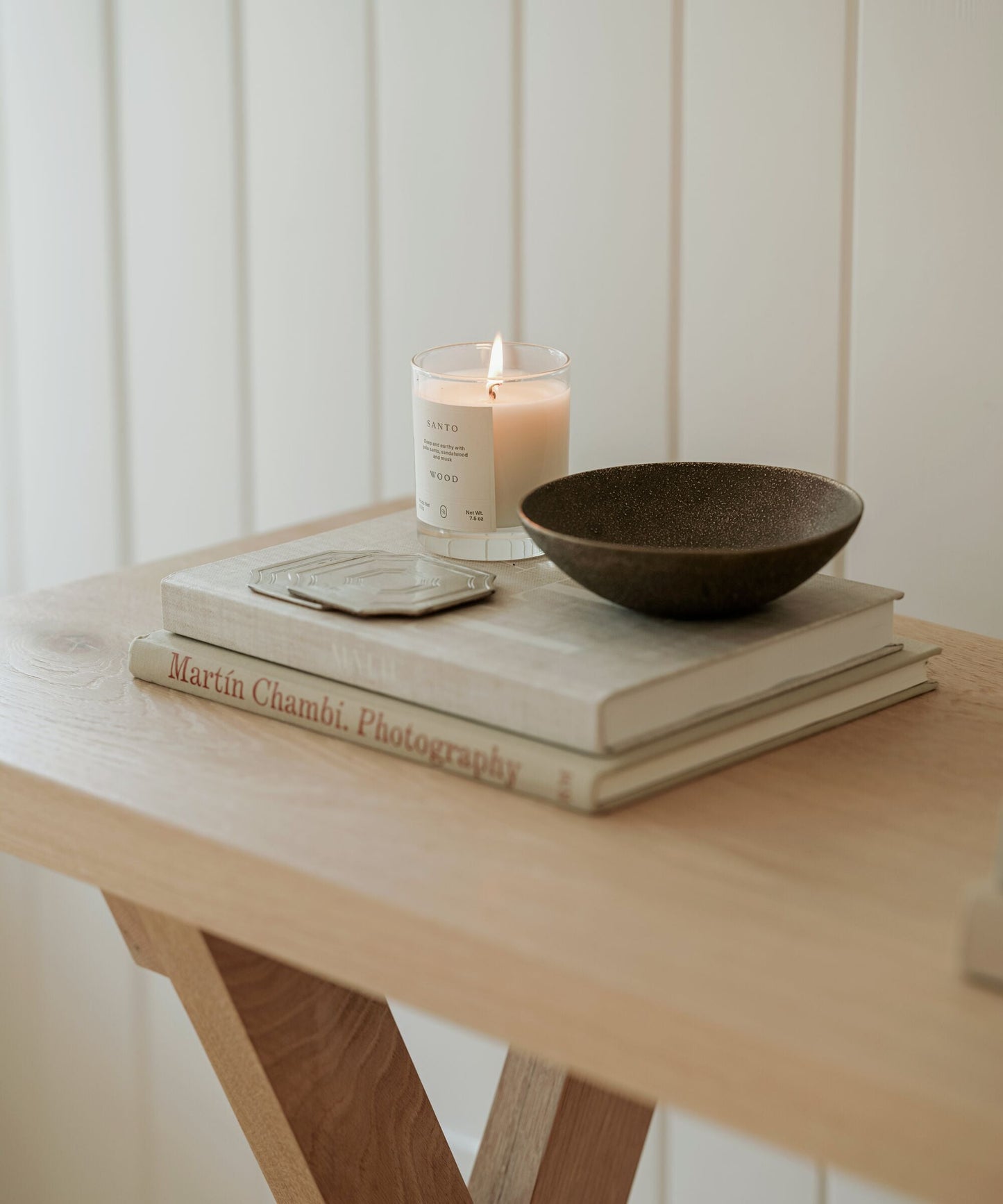 Santo Wood Candle