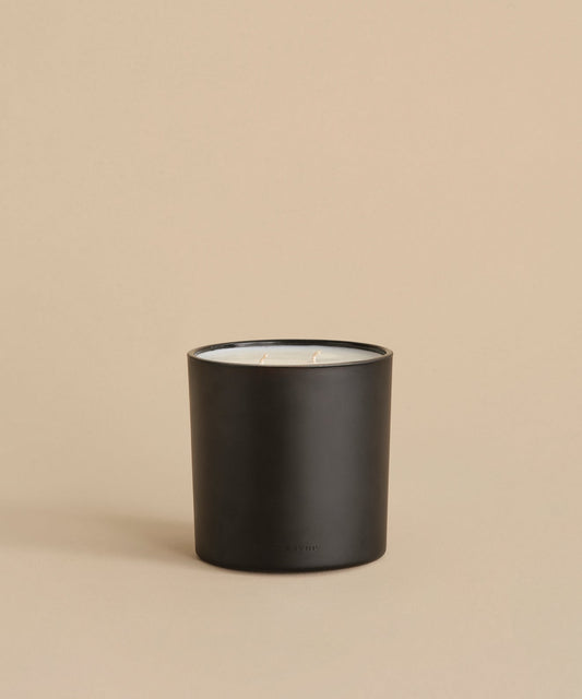 Large Cedar Glass Candle
